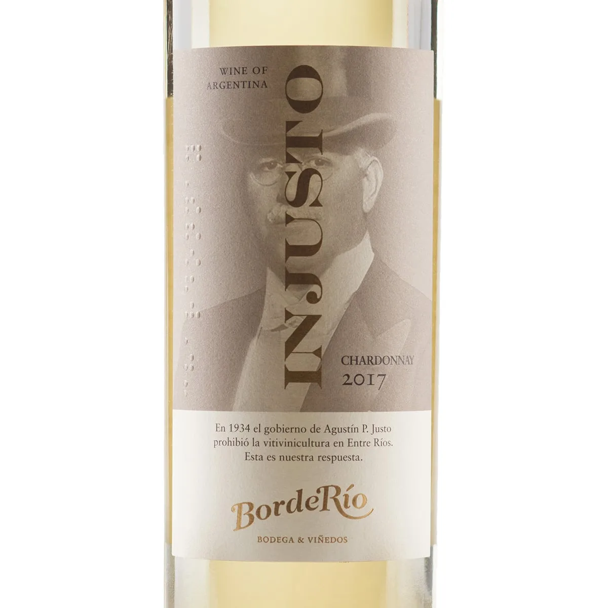 Vino BordeRío Injusto Chardonnay 2017